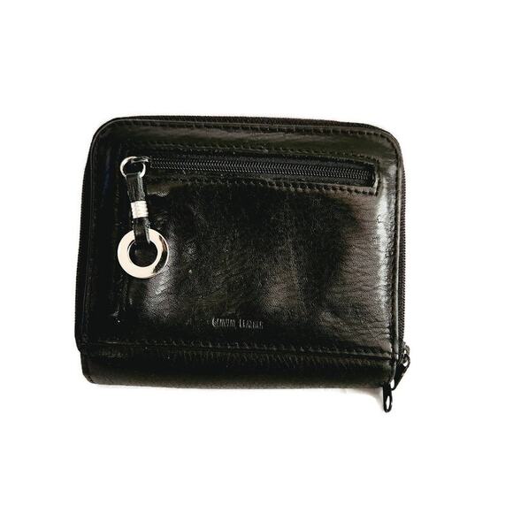 Genuine Leather Women's Pebbled Leather Wallets 2-Piece Lot - Picture 2 of 8